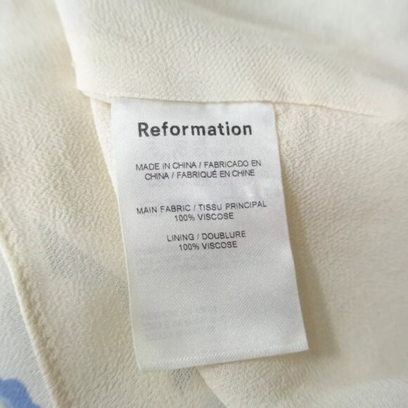 NEW Reformation Niara Floral Mini Dress in multi size 12 - Picture 9 of 10